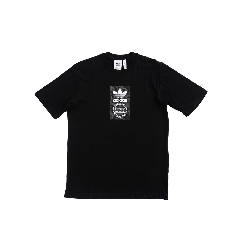 ADIDAS ORIGINALS CAMO LABEL T-SHIRT – BLACK