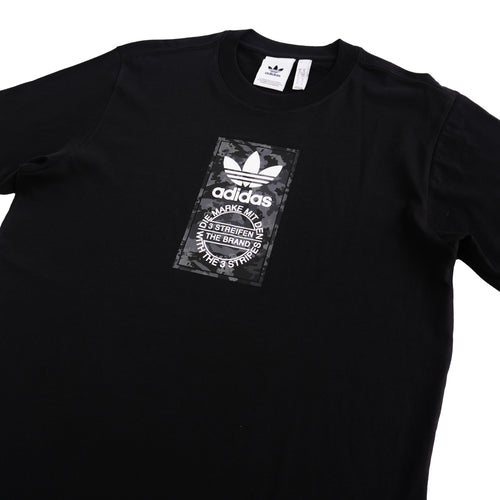 ADIDAS ORIGINALS CAMO LABEL T-SHIRT – BLACK