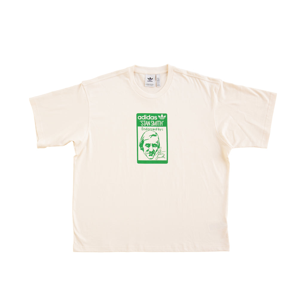 ADIDAS ORIGINALS STAN SMITH GRAPHIC T-SHIRT – CREAM