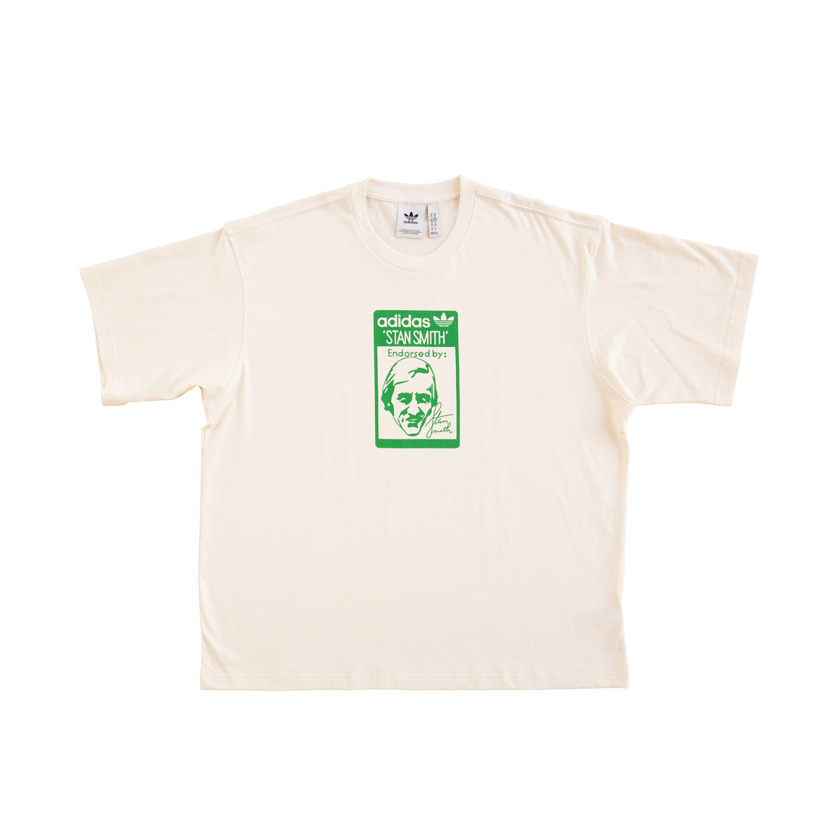 ADIDAS ORIGINALS STAN SMITH GRAPHIC T-SHIRT – CREAM