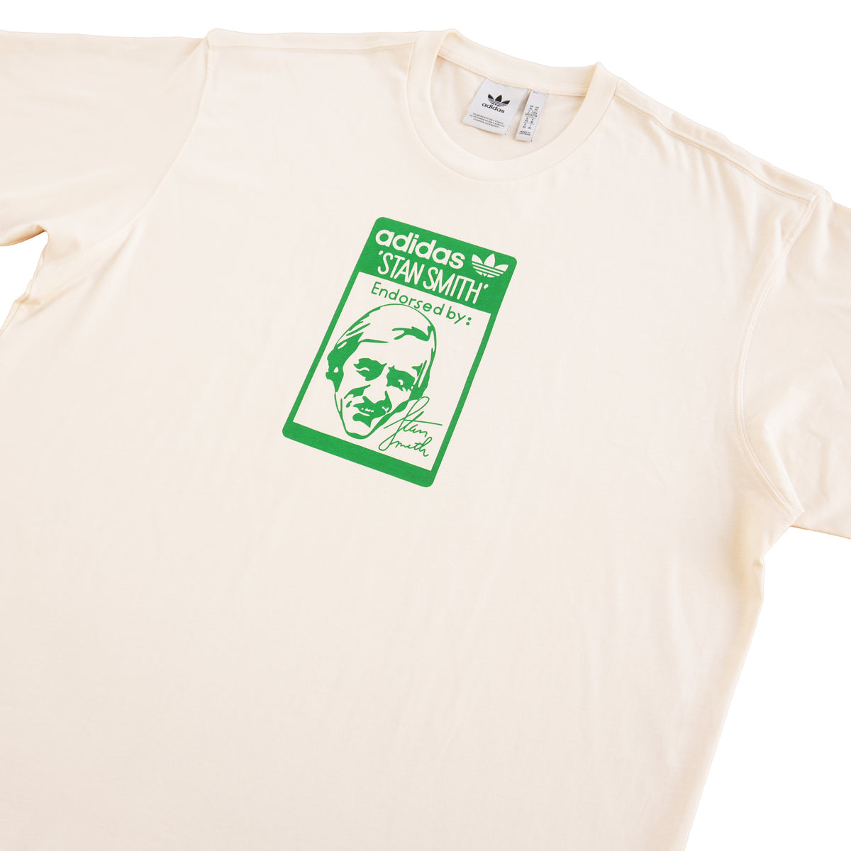 ADIDAS ORIGINALS STAN SMITH GRAPHIC T-SHIRT – CREAM