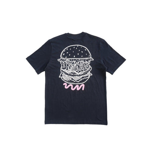 ADIDAS ORIGINALS BURGER GRAPHIC T-SHIRT – NAVY