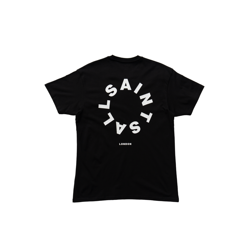 ALLSAINTS CIRCLE LOGO GRAPHIC T-SHIRT - BLACK
