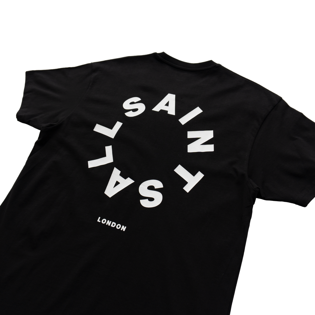 ALLSAINTS CIRCLE LOGO GRAPHIC T-SHIRT - BLACK