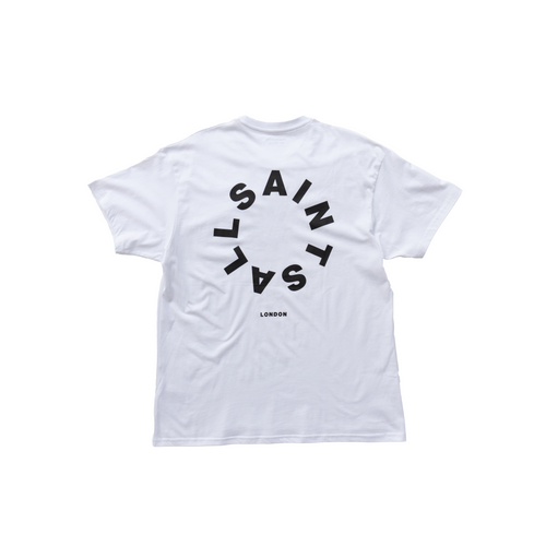 ALLSAINTS CIRCLE LOGO GRAPHIC T-SHIRT - WHITE