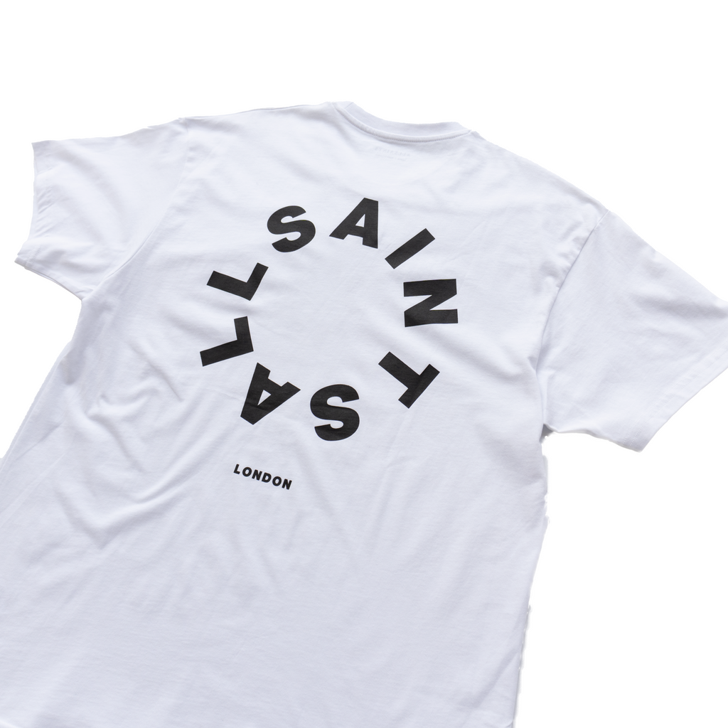 ALLSAINTS CIRCLE LOGO GRAPHIC T-SHIRT - WHITE