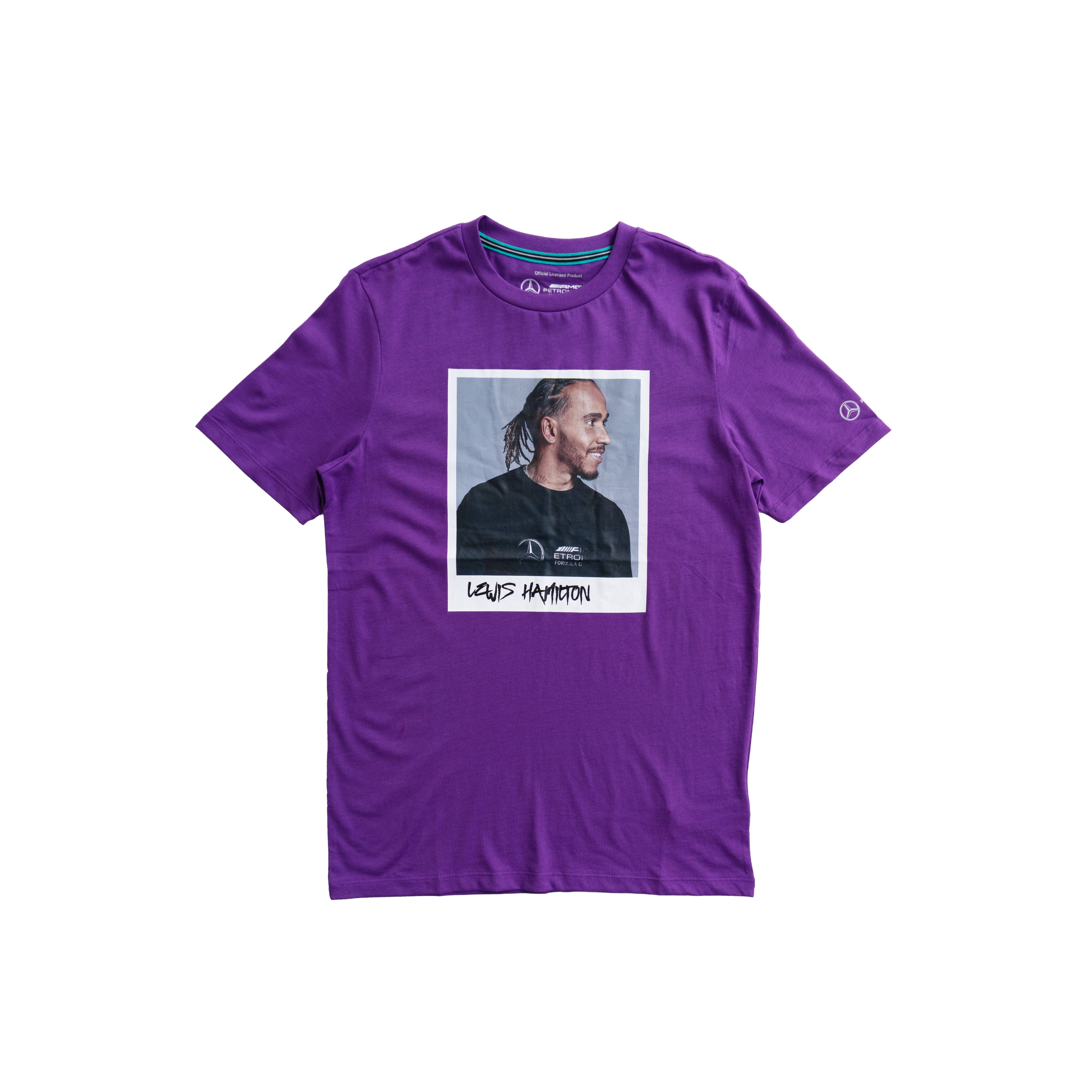 MERCEDES-AMG PETRONAS LEWIS HAMILTON PORTRAIT TEE – PURPLE