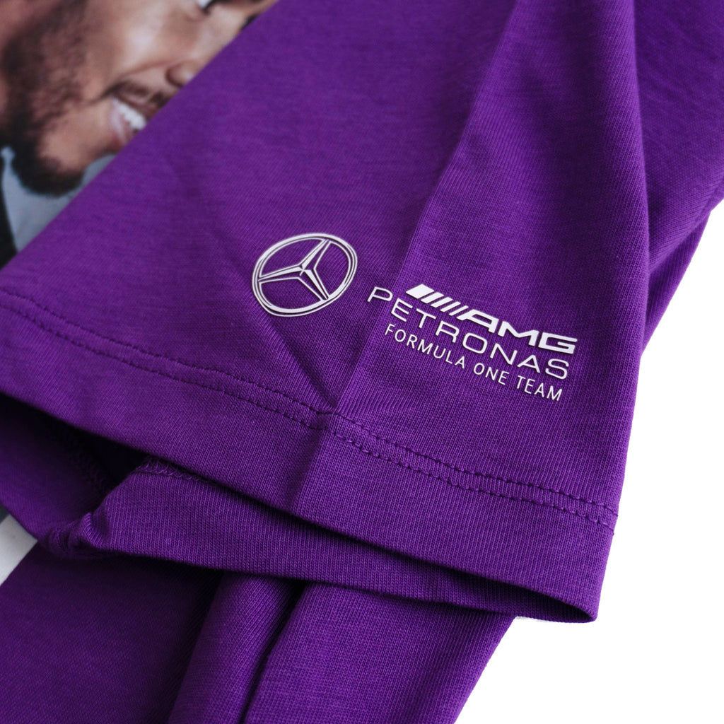 MERCEDES-AMG PETRONAS LEWIS HAMILTON PORTRAIT TEE – PURPLE