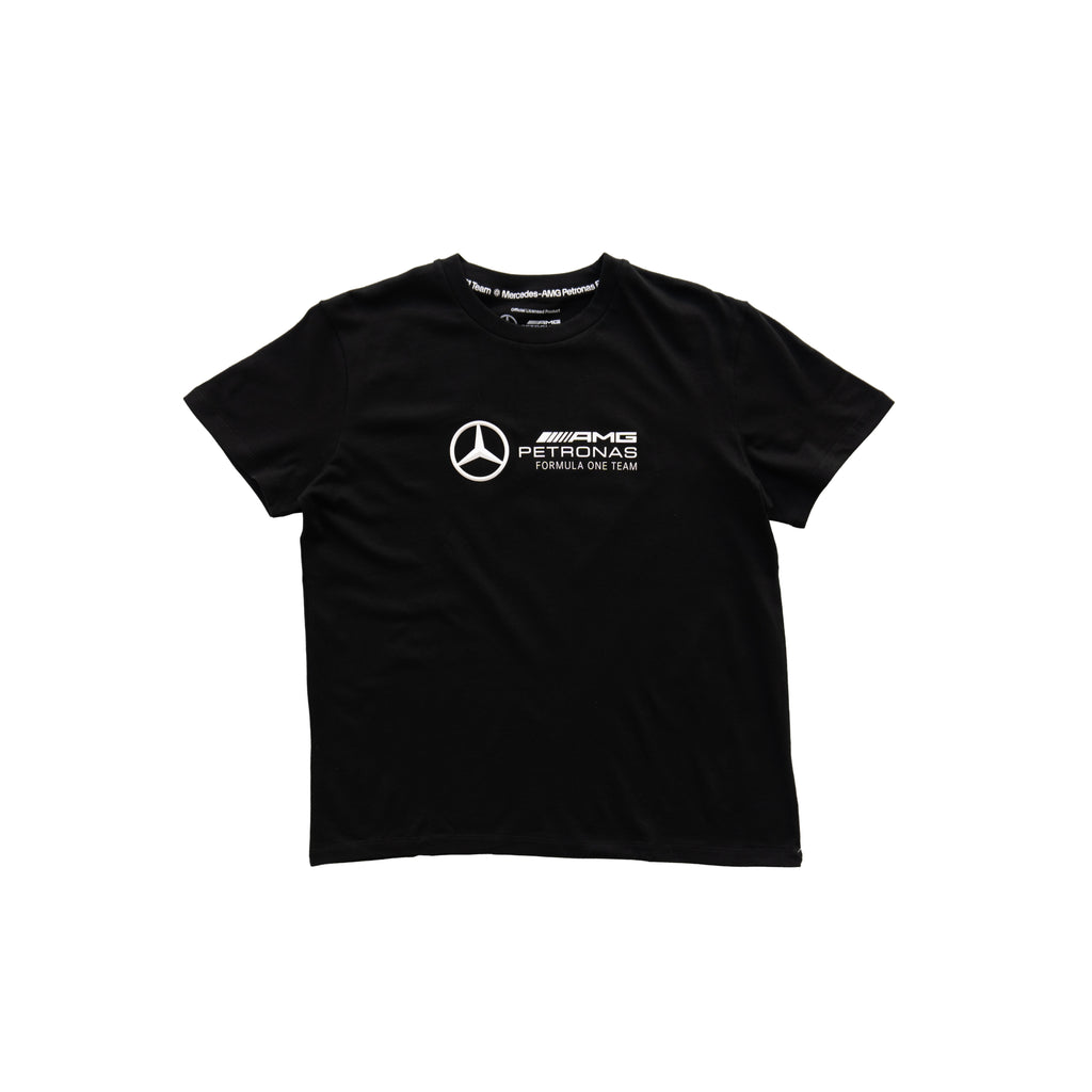 MERCEDES-AMG PETRONAS FORMULA ONE TEAM LOGO T-SHIRT – BLACK (W)