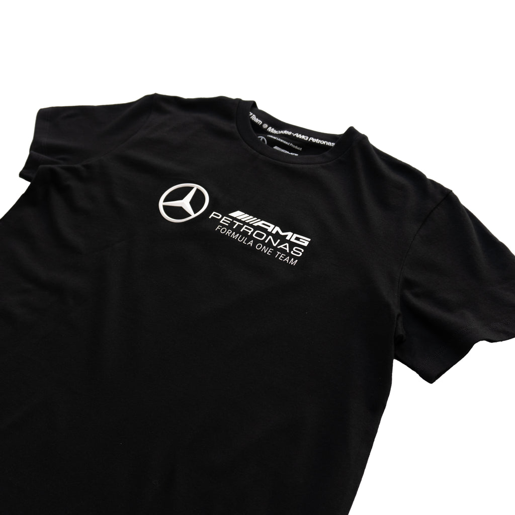 MERCEDES-AMG PETRONAS FORMULA ONE TEAM LOGO T-SHIRT – BLACK (W)