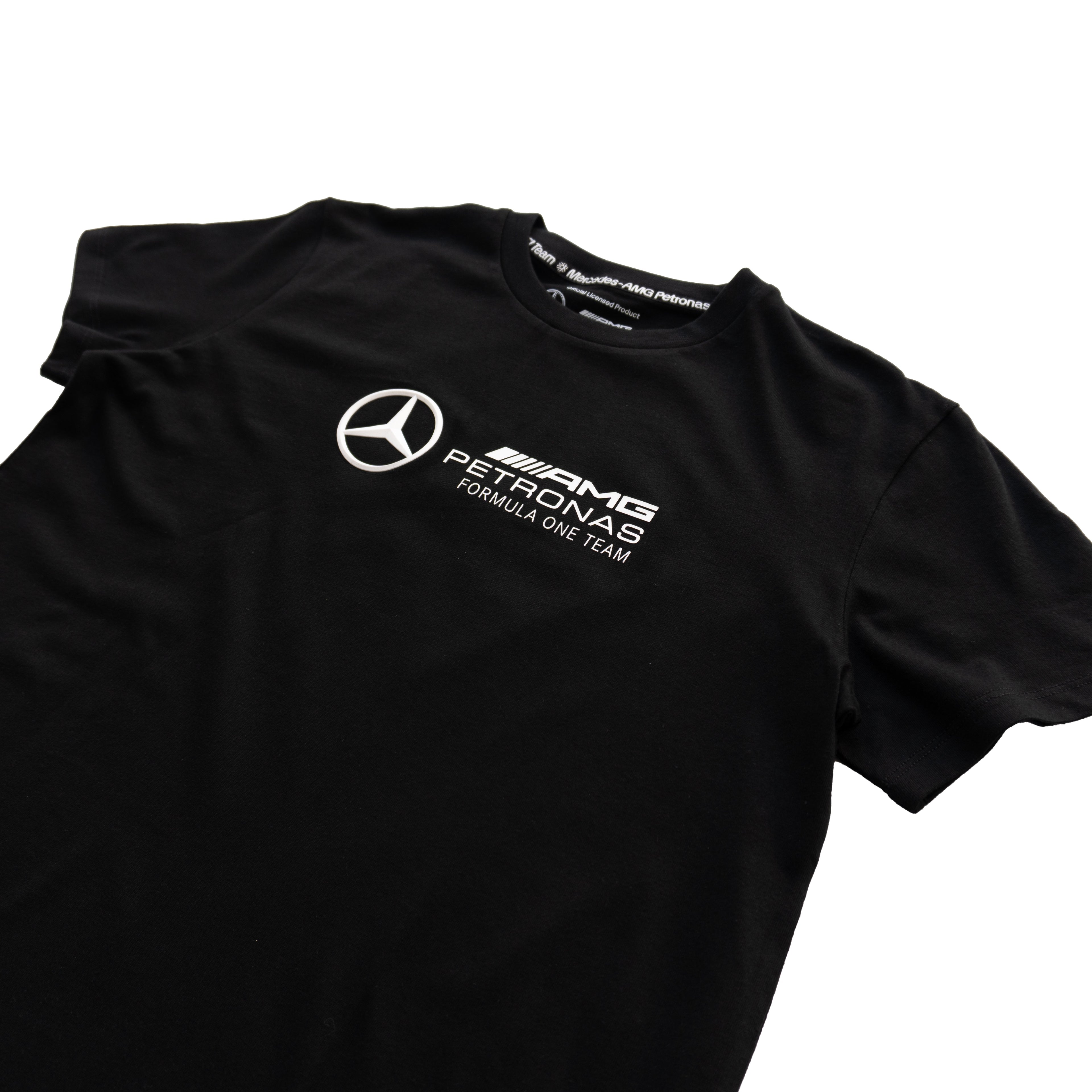 MERCEDES-AMG PETRONAS FORMULA ONE TEAM LOGO T-SHIRT – BLACK (W)