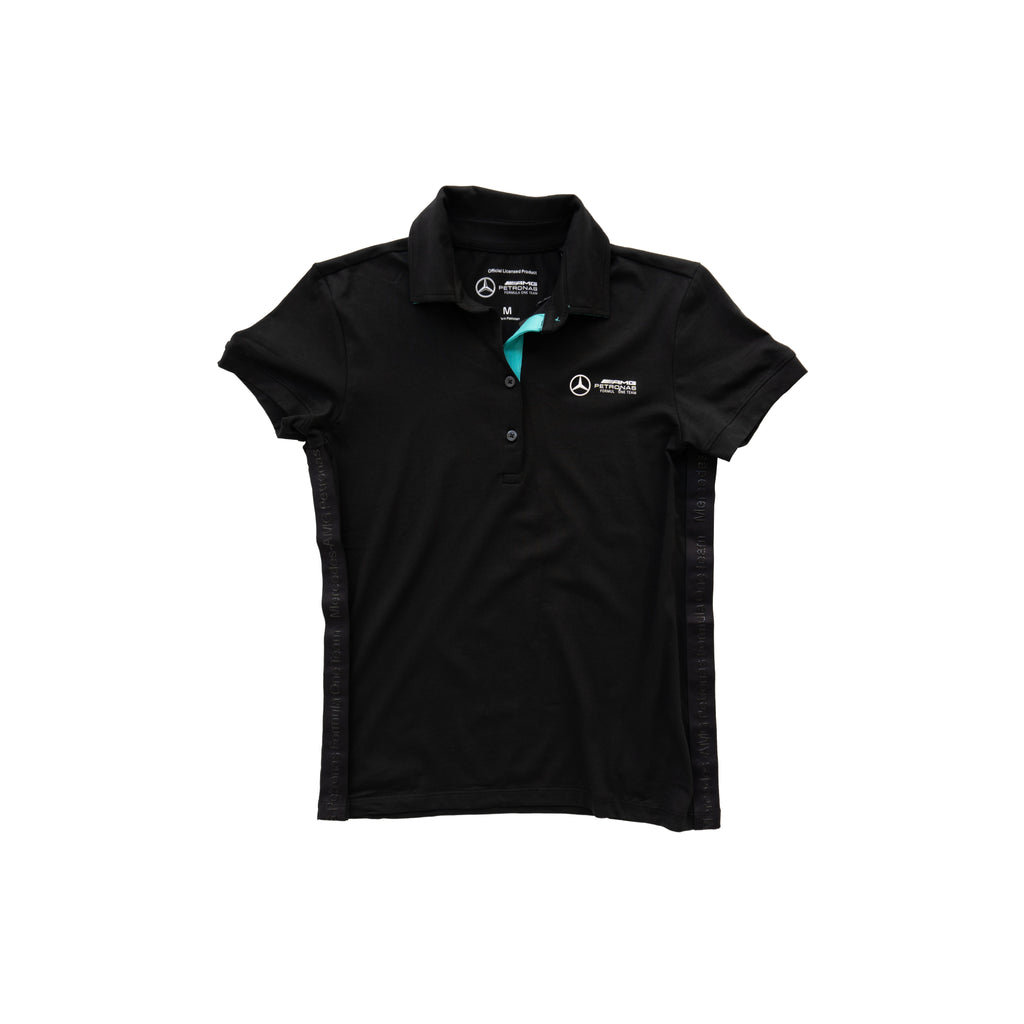 MERCEDES-AMG PETRONAS FORMULA ONE TEAM POLO SHIRT – BLACK (W)