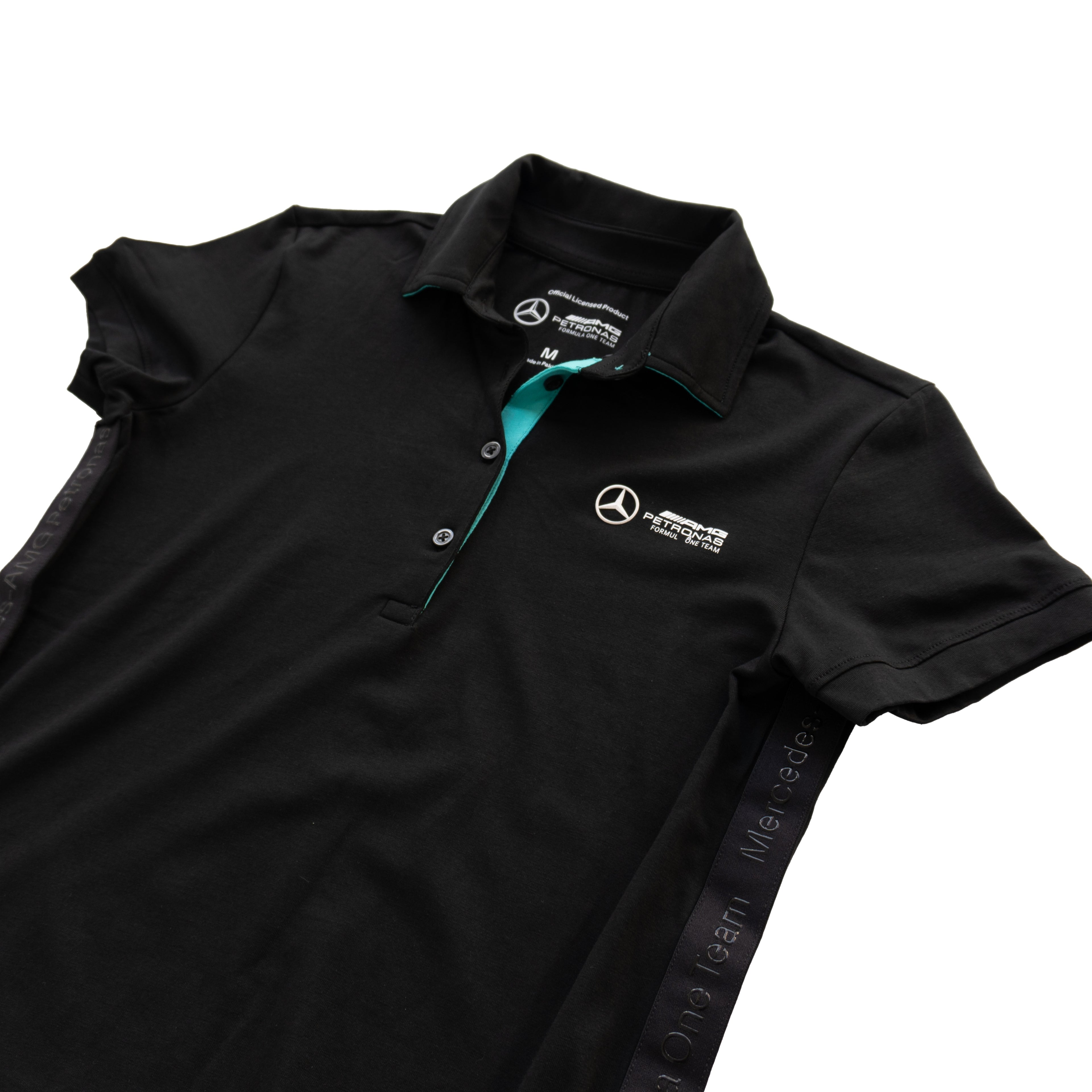 MERCEDES-AMG PETRONAS FORMULA ONE TEAM POLO SHIRT – BLACK (W)