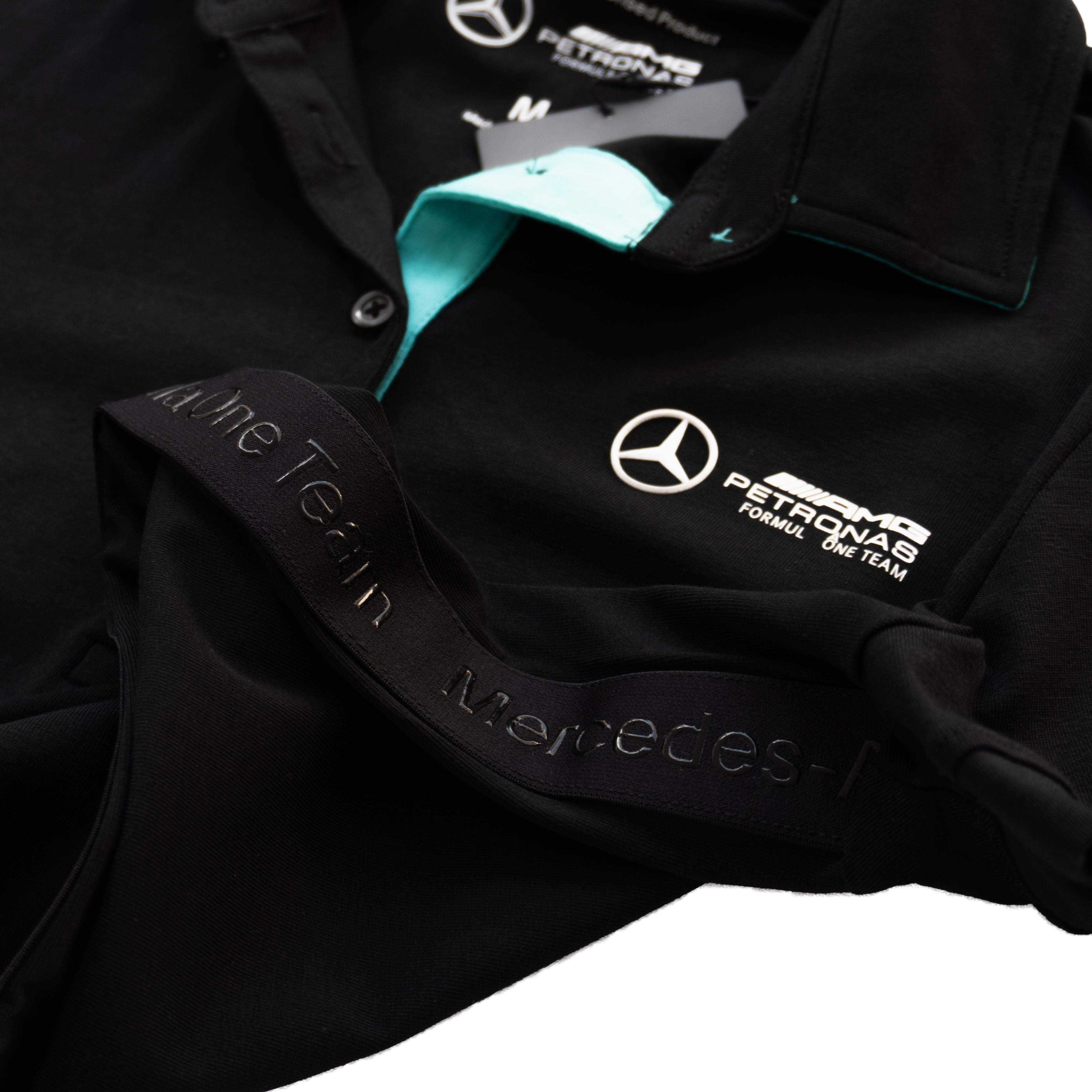 MERCEDES-AMG PETRONAS FORMULA ONE TEAM POLO SHIRT – BLACK (W)