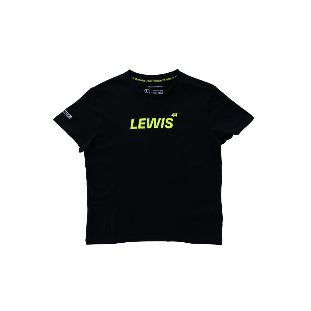 MERCEDES-AMG PETRONAS F1 LEWIS HAMILTON 44 T-SHIRT - BLACK (W)
