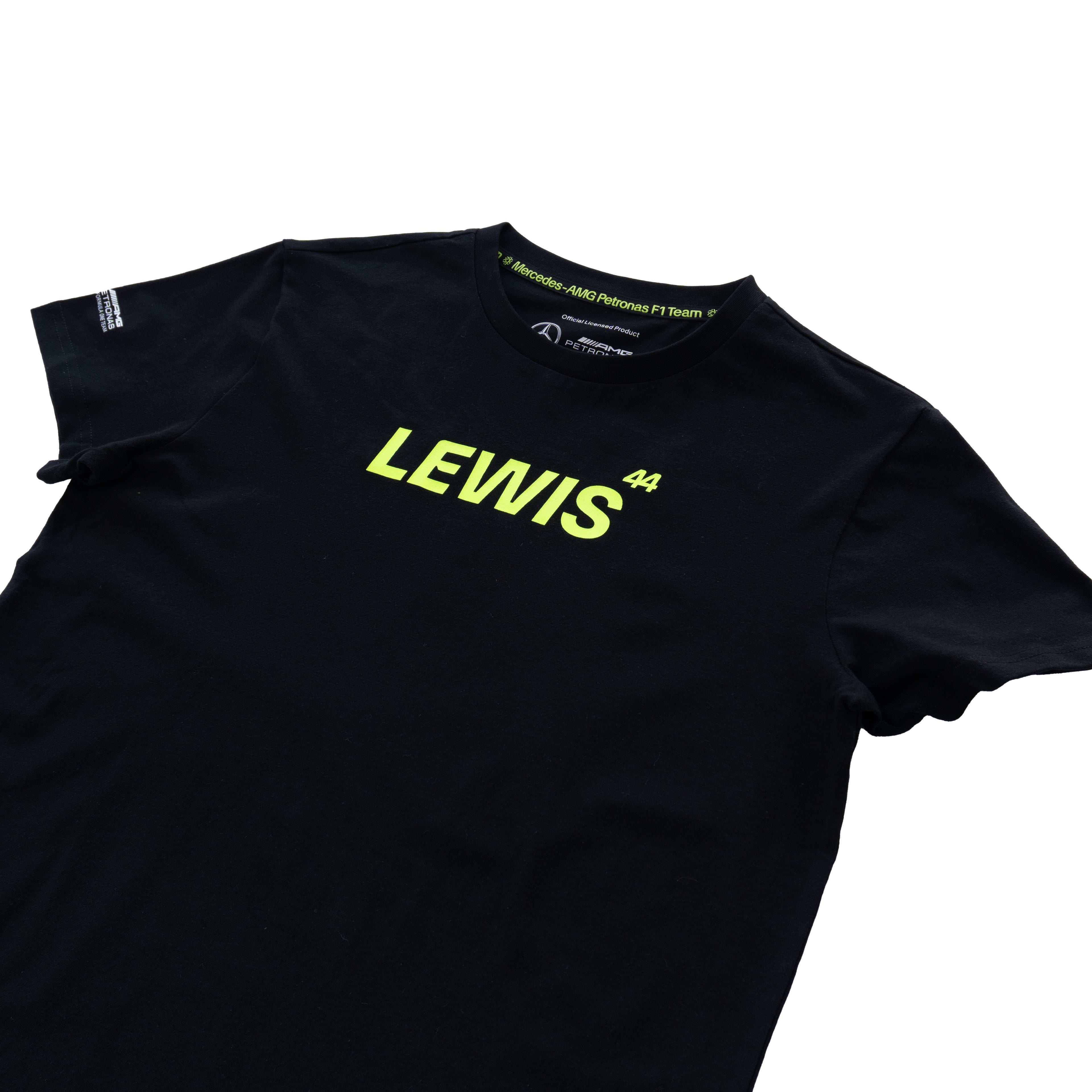 MERCEDES-AMG PETRONAS F1 LEWIS HAMILTON 44 T-SHIRT - BLACK (W)