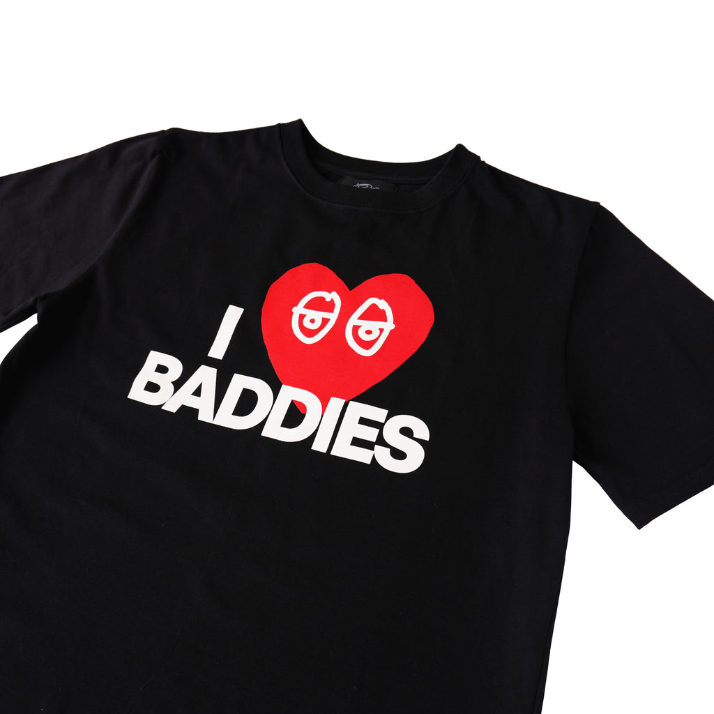BREAKER I LOVE BADDIES T-SHIRT – BLACK
