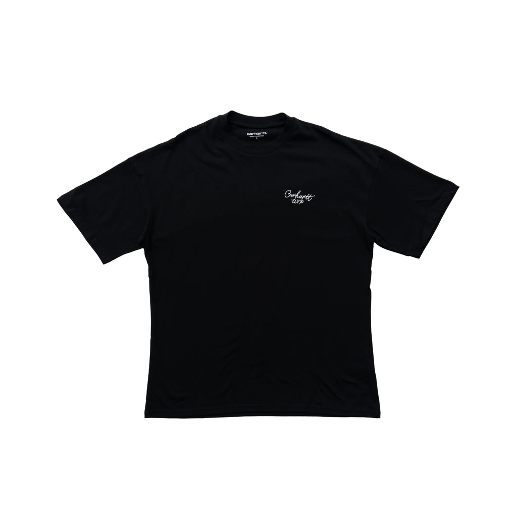 CARHARTT WIP SCRIPT LOGO T-SHIRT - BLACK