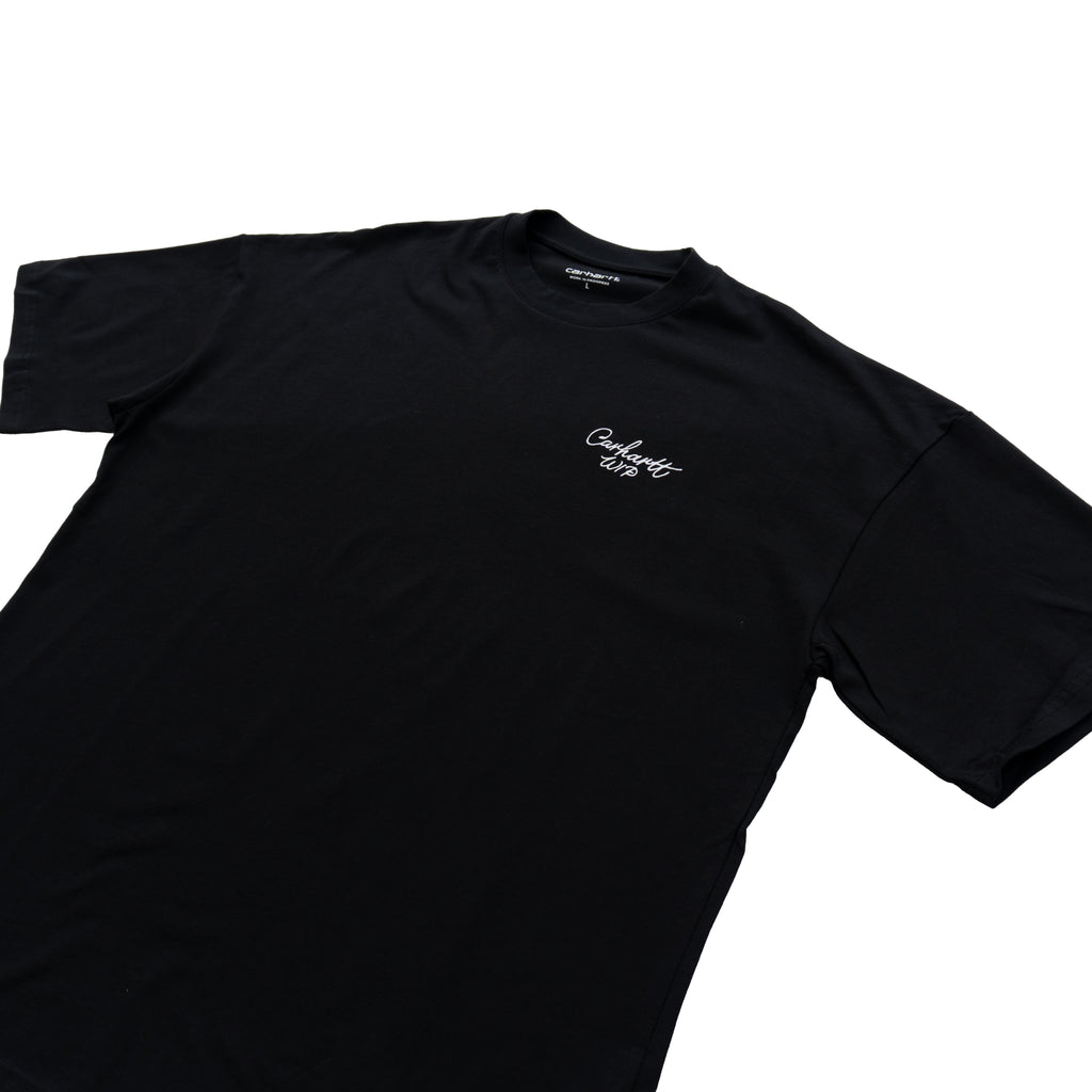 CARHARTT WIP SCRIPT LOGO T-SHIRT - BLACK