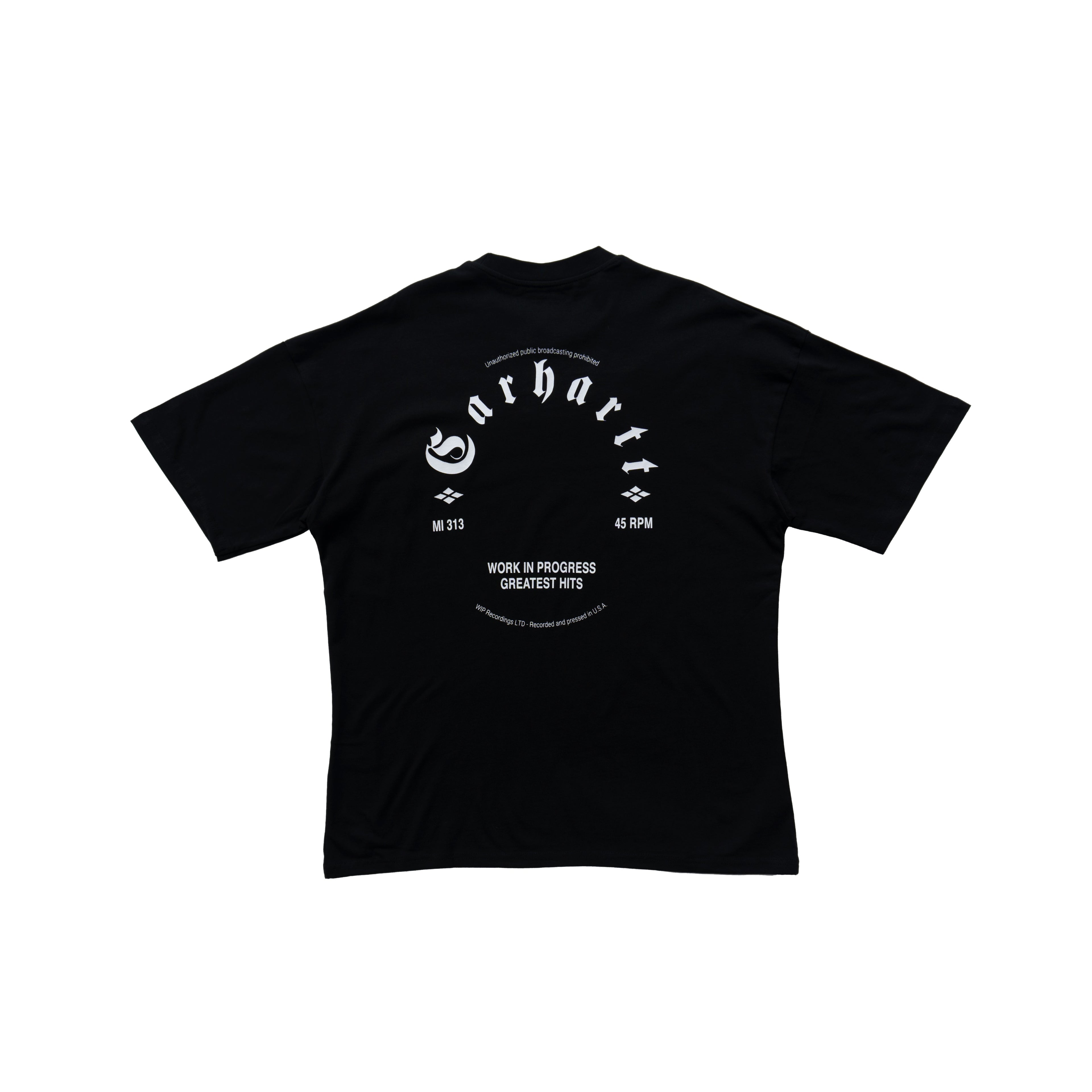 CARHARTT WIP GREATEST HITS GRAPHIC T-SHIRT - BLACK