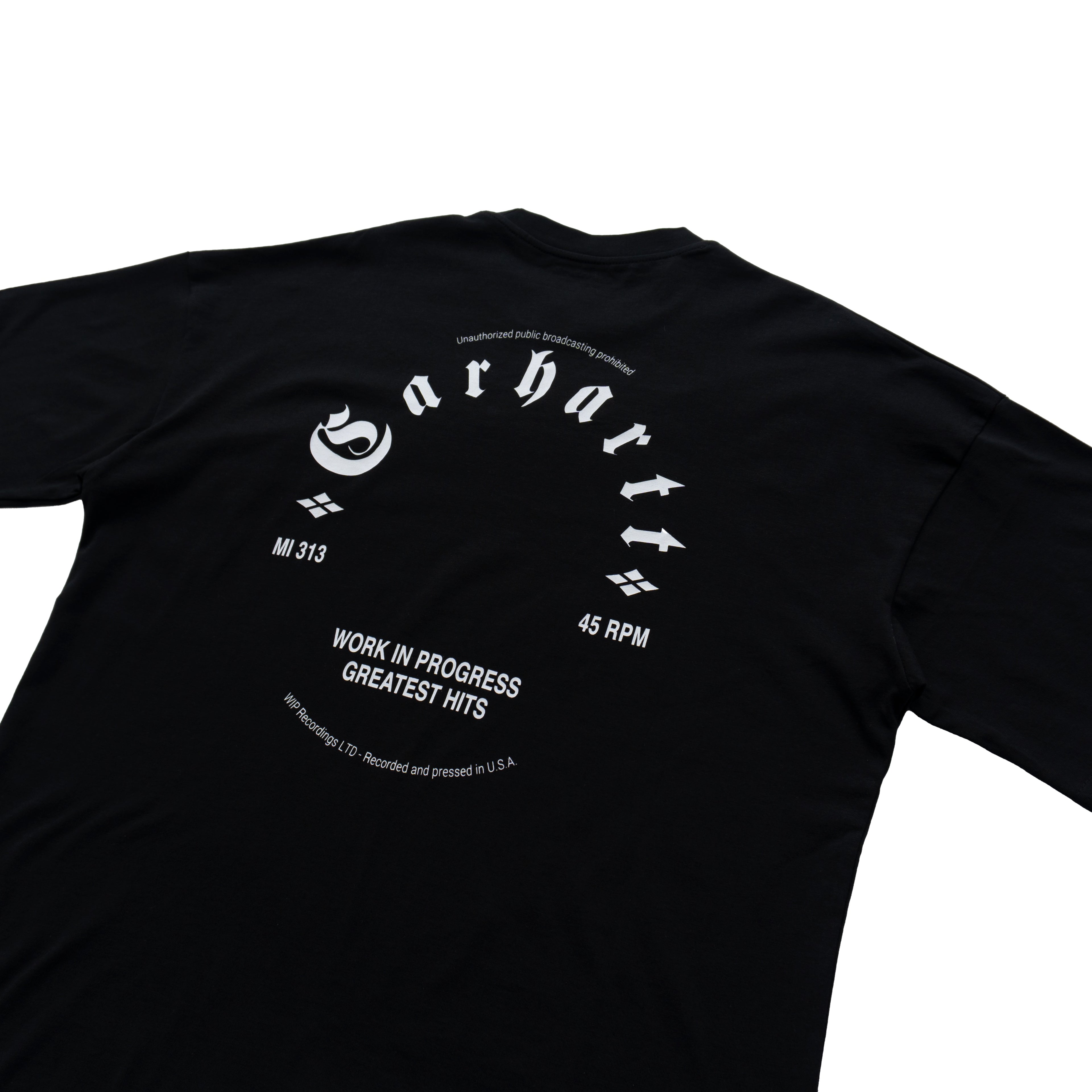 CARHARTT WIP GREATEST HITS GRAPHIC T-SHIRT - BLACK