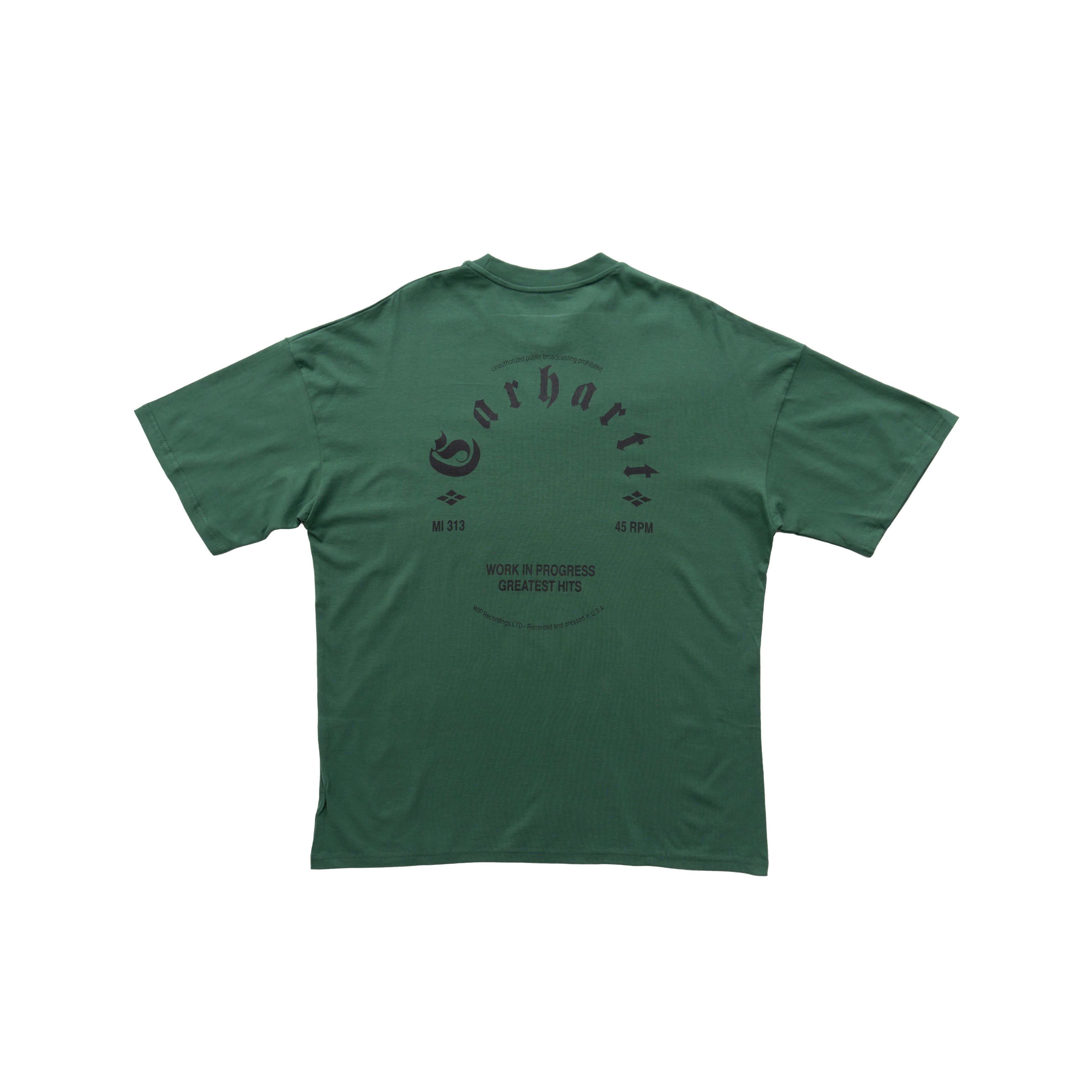CARHARTT WIP GREATEST HITS GRAPHIC T-SHIRT - GREEN