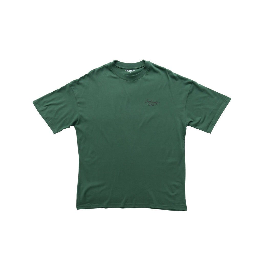 CARHARTT WIP SCRIPT LOGO T-SHIRT - GREEN
