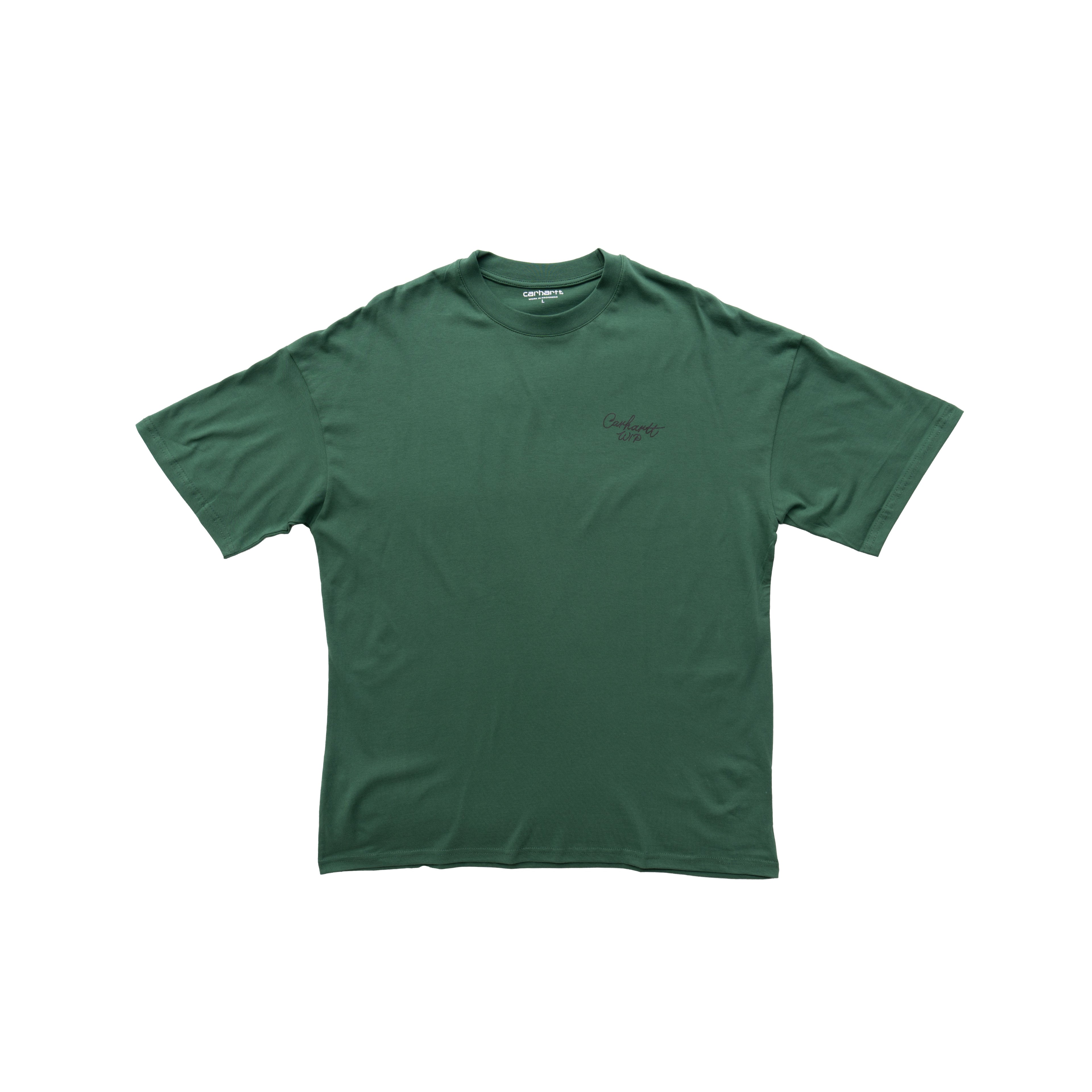 CARHARTT WIP SCRIPT LOGO T-SHIRT - GREEN