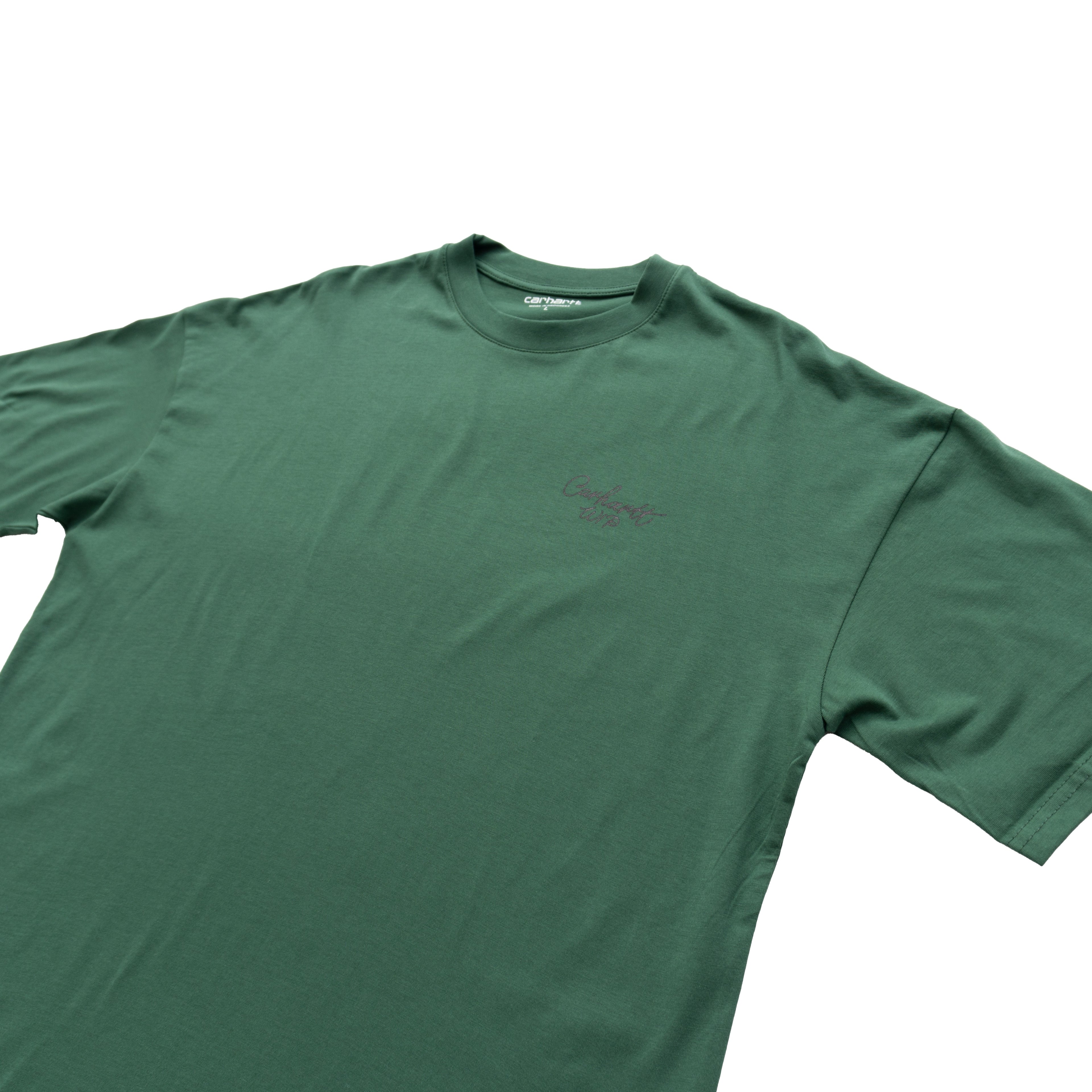 CARHARTT WIP SCRIPT LOGO T-SHIRT - GREEN