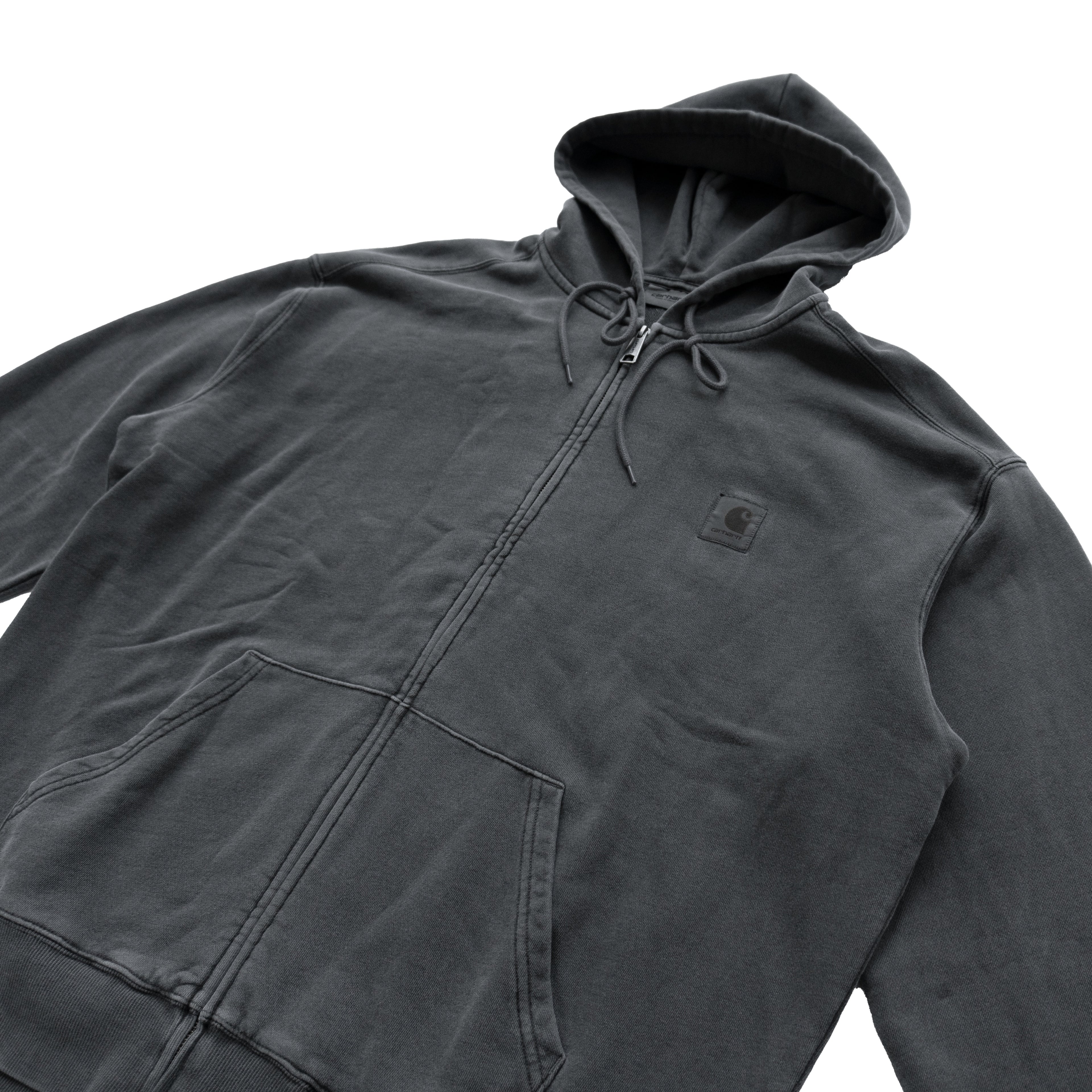 CARHARTT WIP WASHED ZIP HOODIE – CHARCOAL