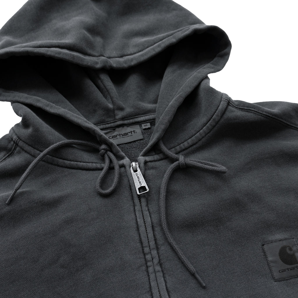 CARHARTT WIP WASHED ZIP HOODIE – CHARCOAL