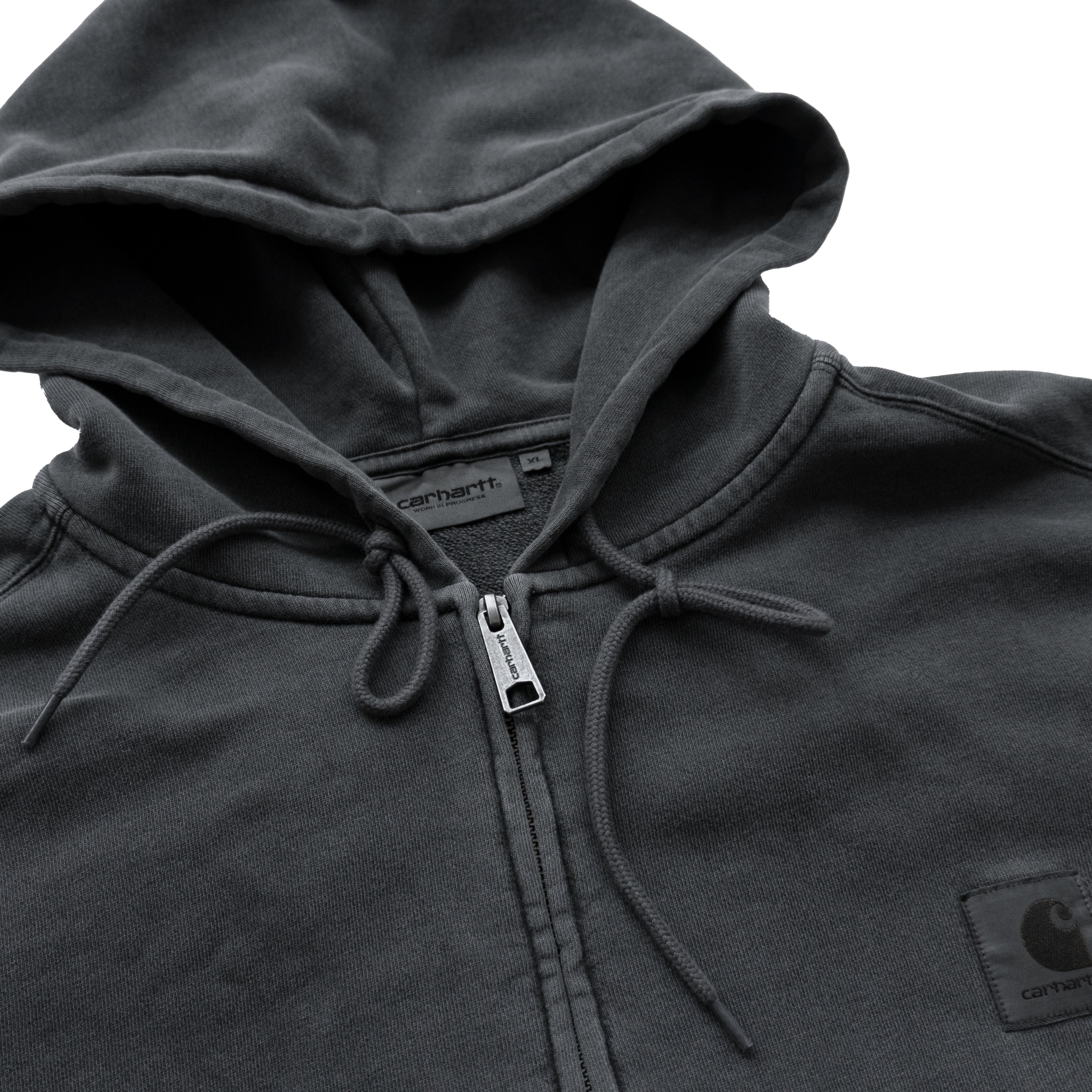 CARHARTT WIP WASHED ZIP HOODIE – CHARCOAL