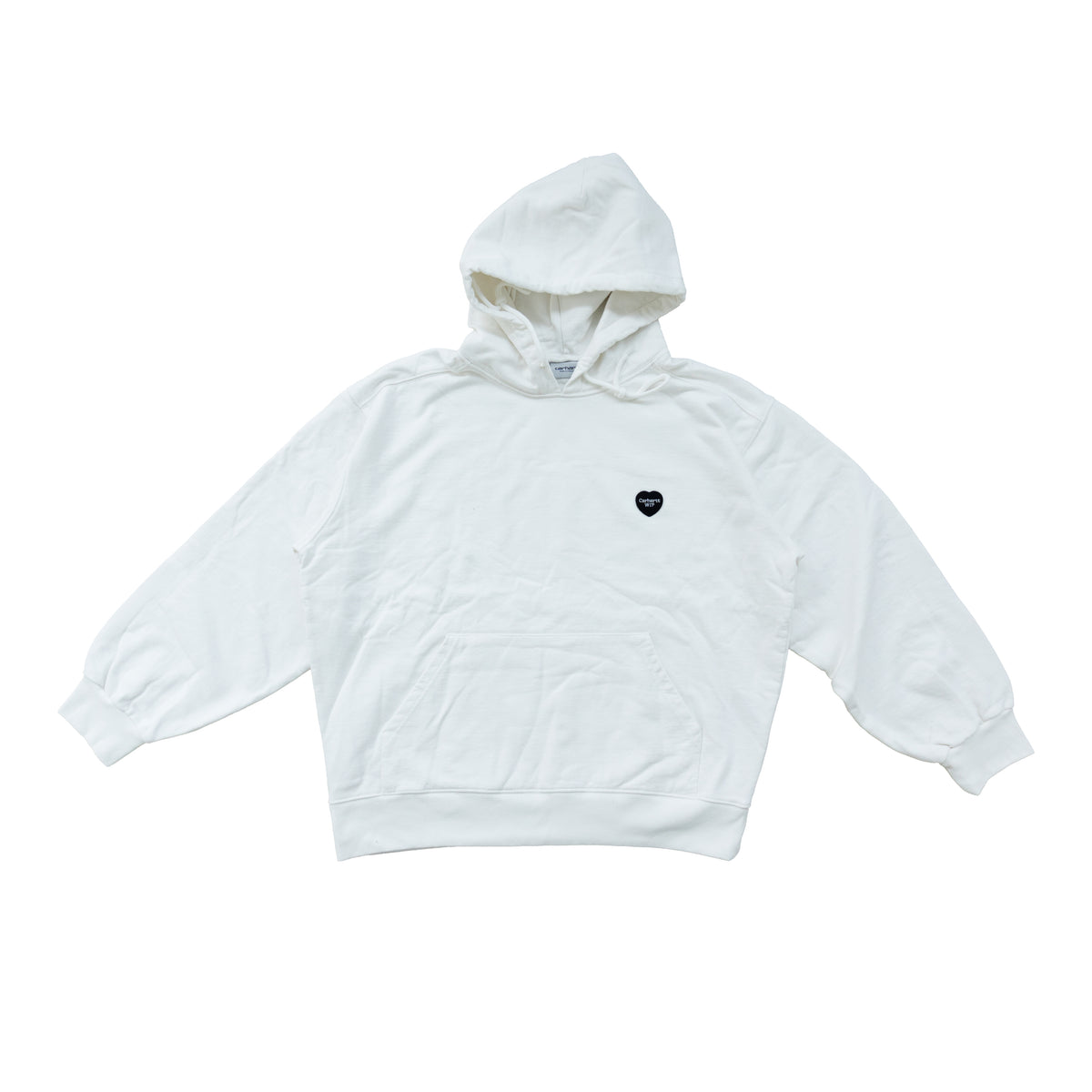 CARHARTT WIP HEART PATCH HOODIE – WHITE