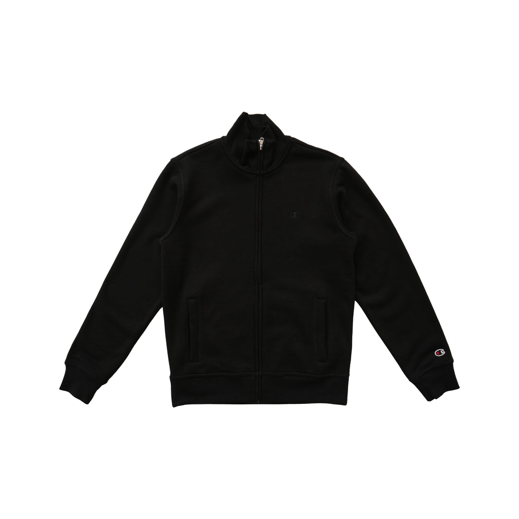 CHAMPION TONAL C LOGO ZIP-UP SWEATSHIRT – BLACK