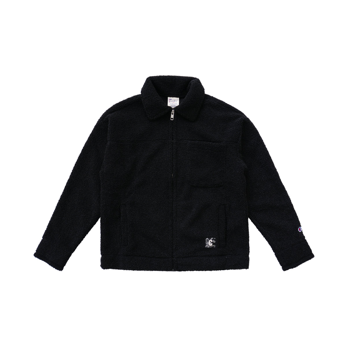 CHAMPION PAISLEY PATCH SHERPA JACKET – BLACK