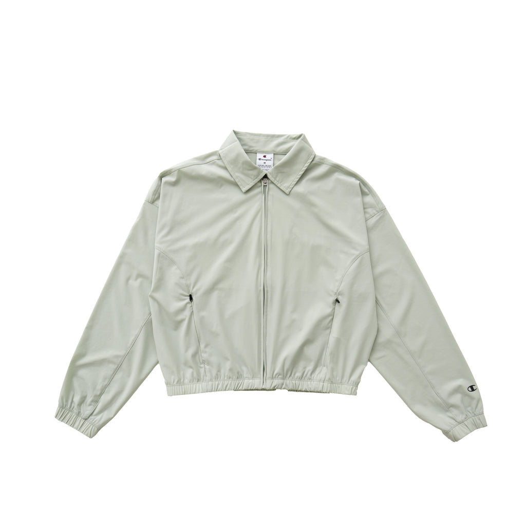 CHAMPION FULL-ZIP COLLARED JACKET – PALE SAGE