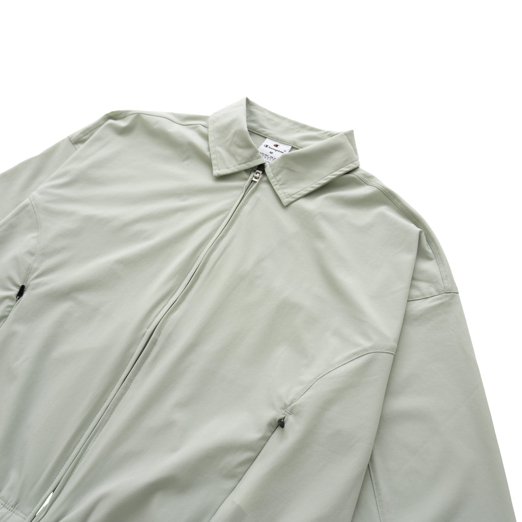 CHAMPION FULL-ZIP COLLARED JACKET – PALE SAGE