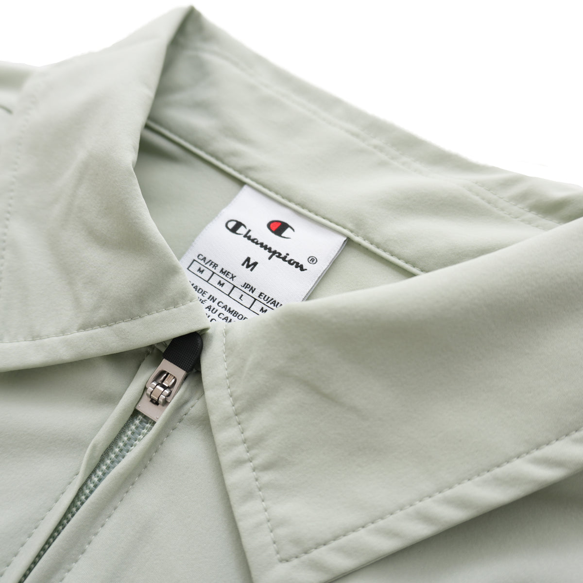 CHAMPION FULL-ZIP COLLARED JACKET – PALE SAGE