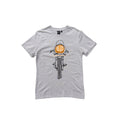 DEUS EX MACHINA MOTORCYCLE GRAPHIC T-SHIRT - GREY MARL