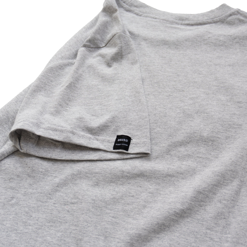 DEUS EX MACHINA MOTORCYCLE GRAPHIC T-SHIRT - GREY MARL