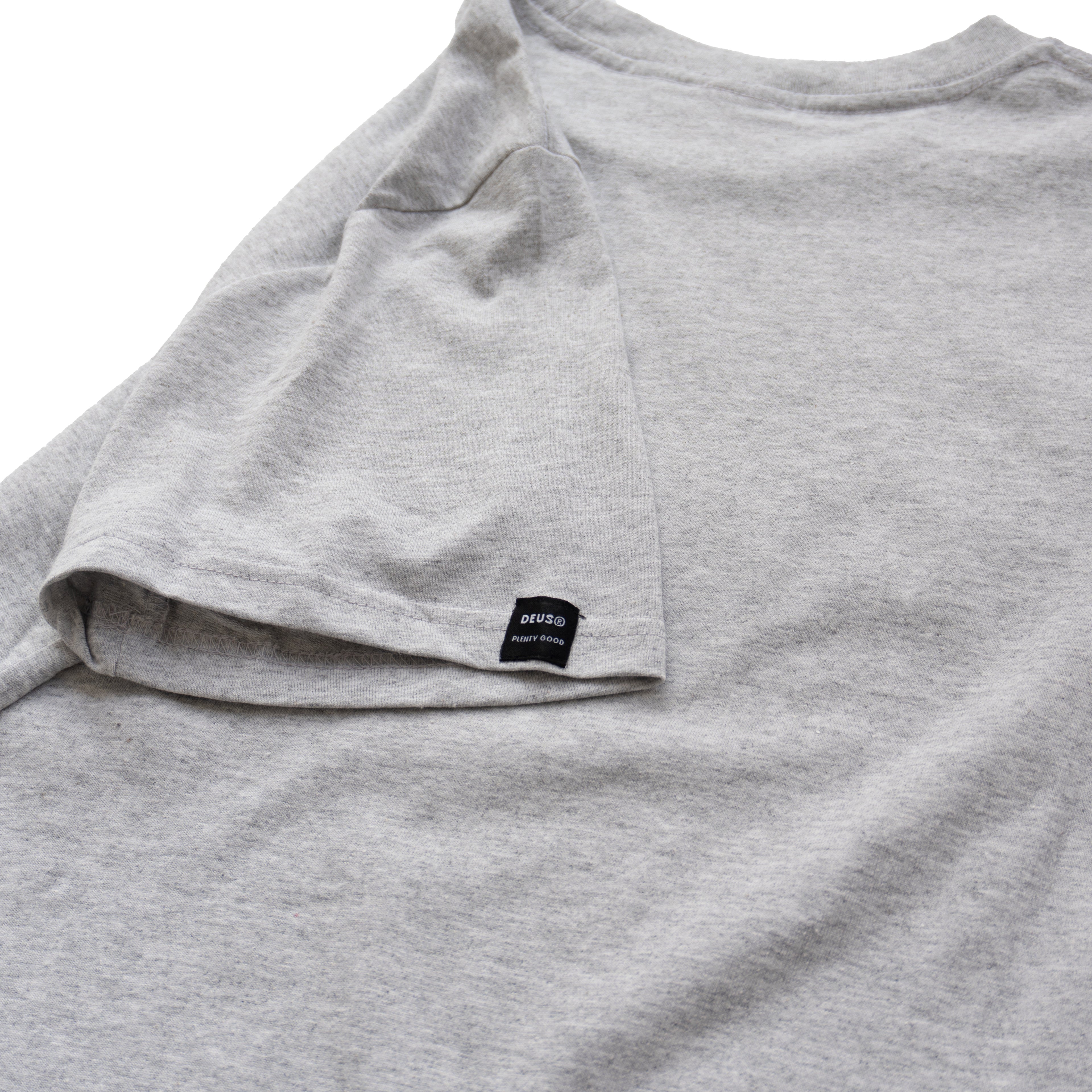 DEUS EX MACHINA MOTORCYCLE GRAPHIC T-SHIRT - GREY MARL