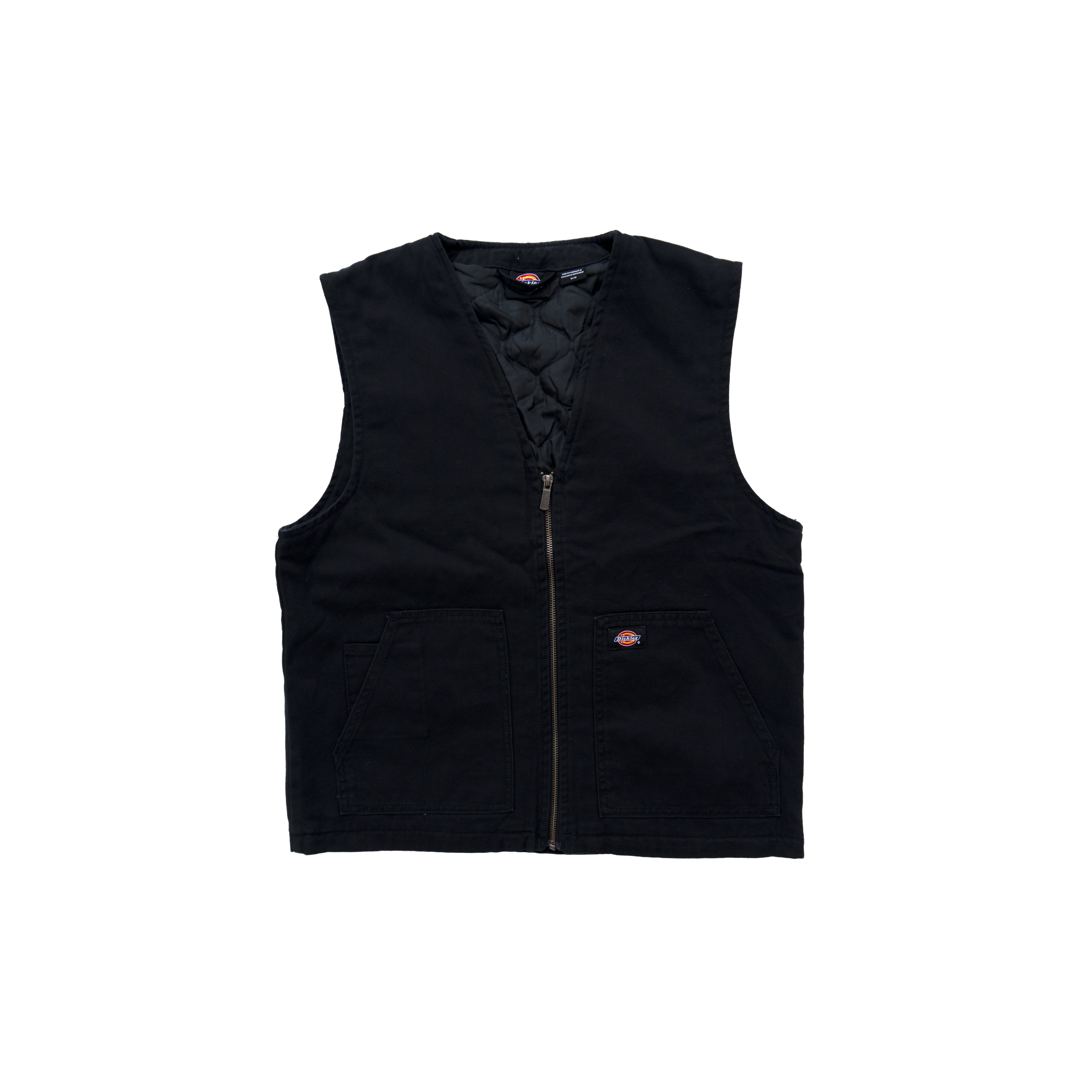 DICKIES DUCK CANVAS WORK VEST – BLACK