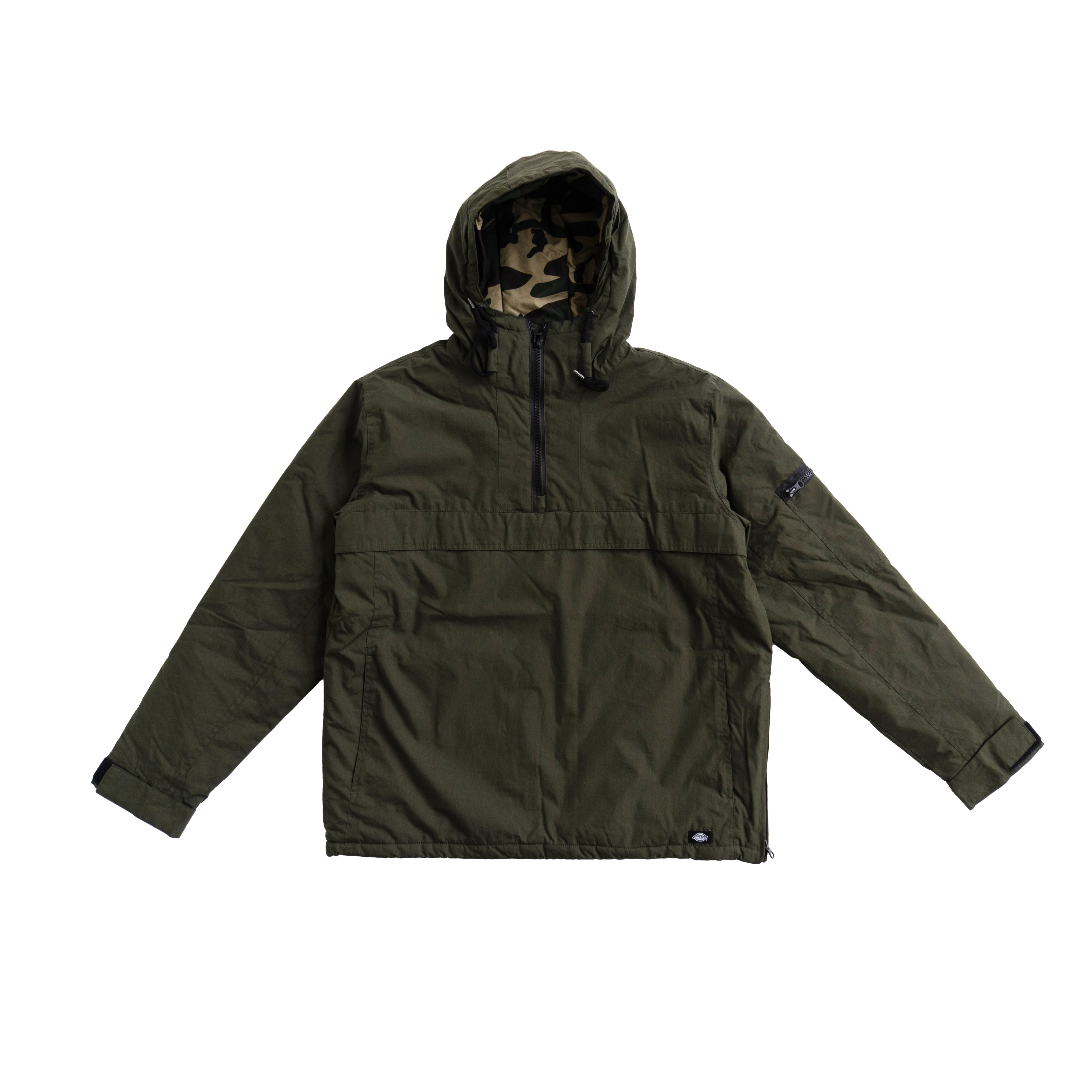 DICKIES CAMO LINED ANORAK JACKET – OLIVE GREEN