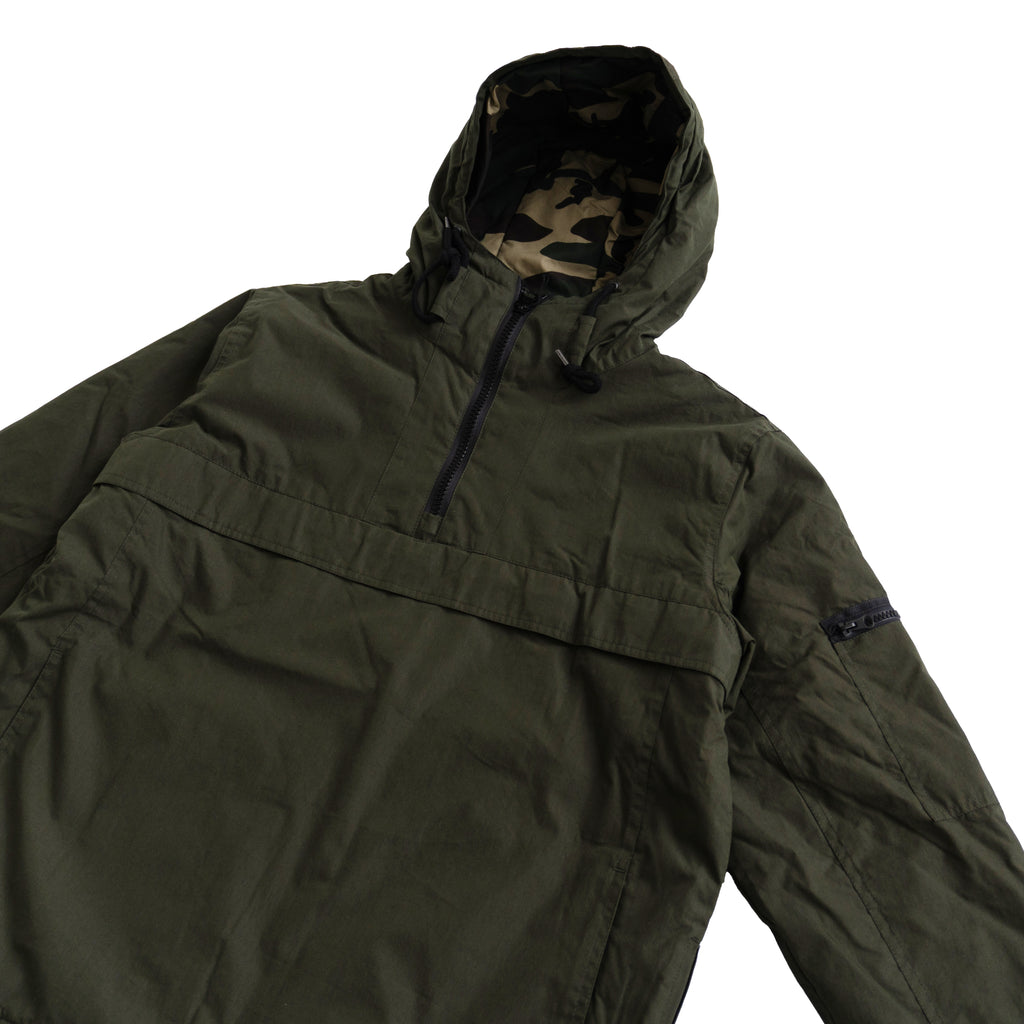 DICKIES CAMO LINED ANORAK JACKET – OLIVE GREEN