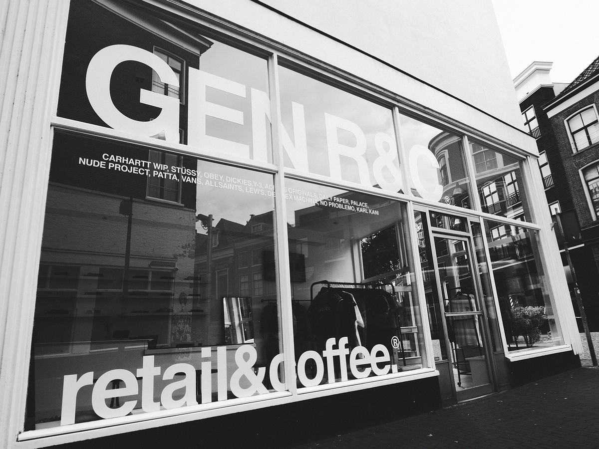 GEN storefront at Over de Kelders in Leeuwarden