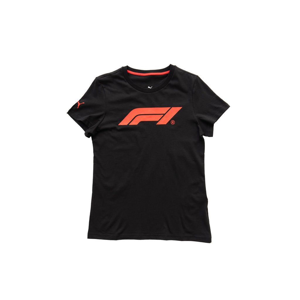PUMA FORMULA 1 LOGO T-SHIRT – BLACK (W)