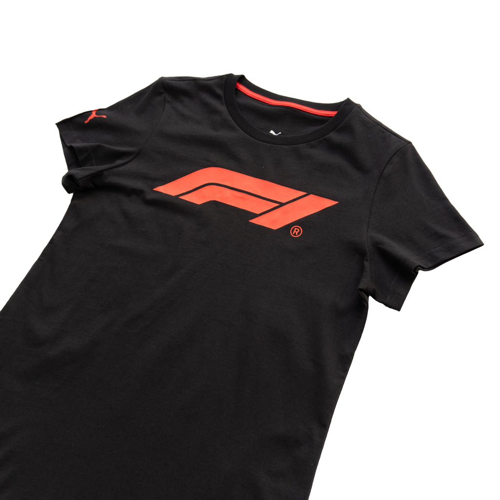 PUMA FORMULA 1 LOGO T-SHIRT – BLACK (W)