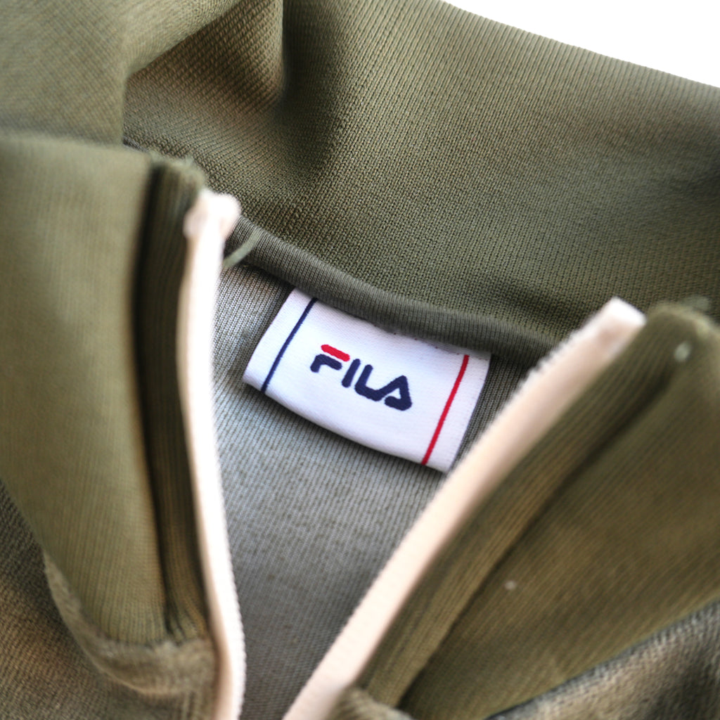 FILA TEGAL VELVET TRACK JACKET – OLIVE NIGHT