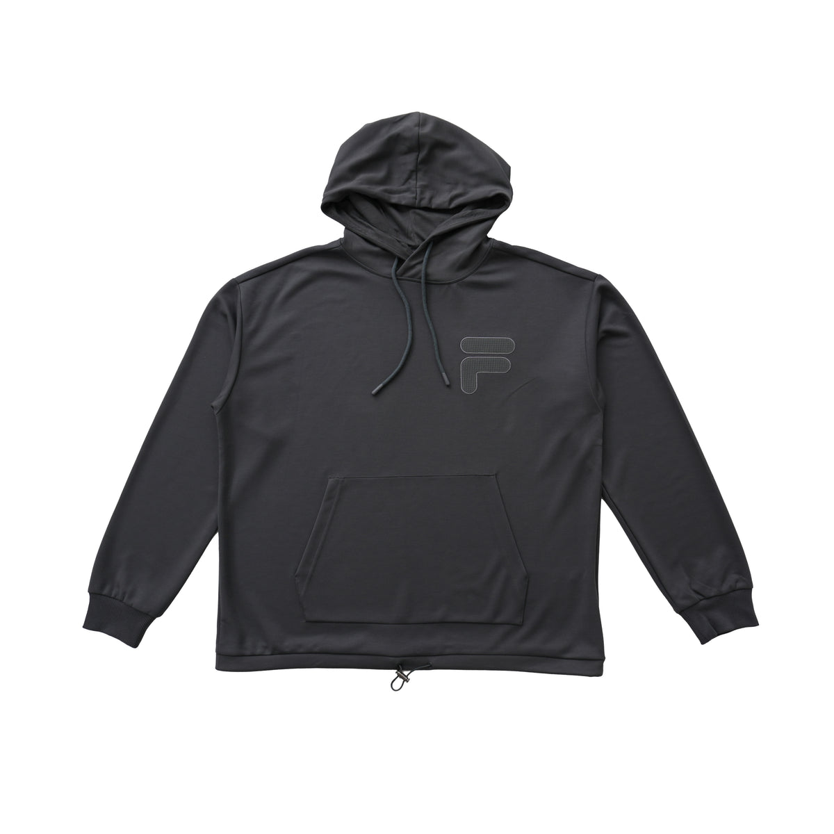 FILA TONAL LOGO HOODIE – DARK GREY