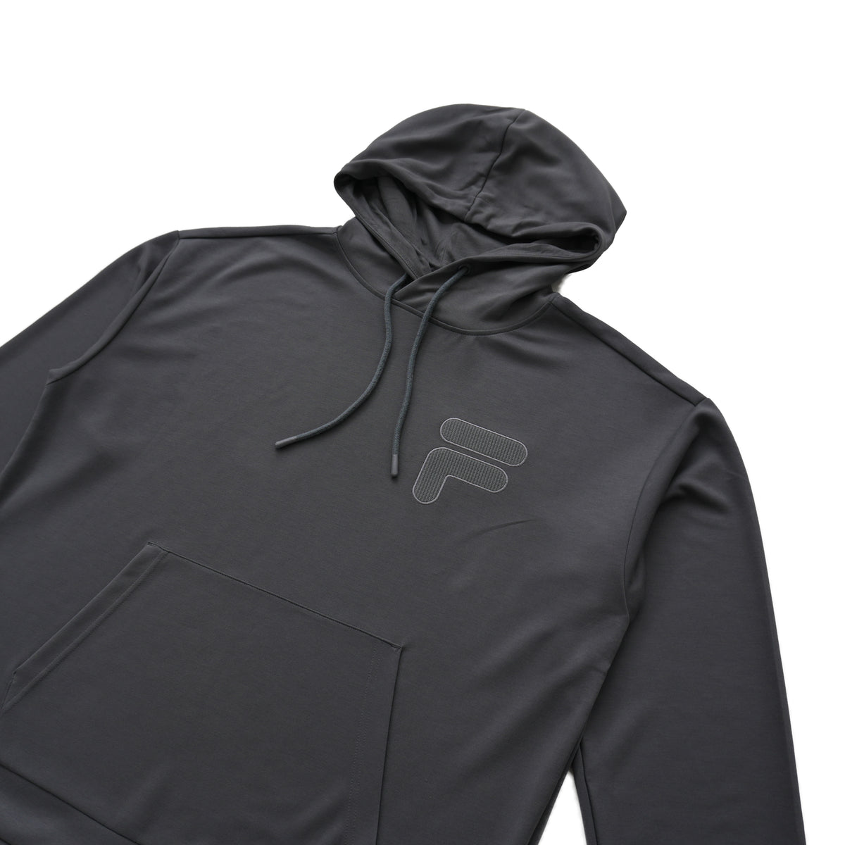 FILA TONAL LOGO HOODIE – DARK GREY